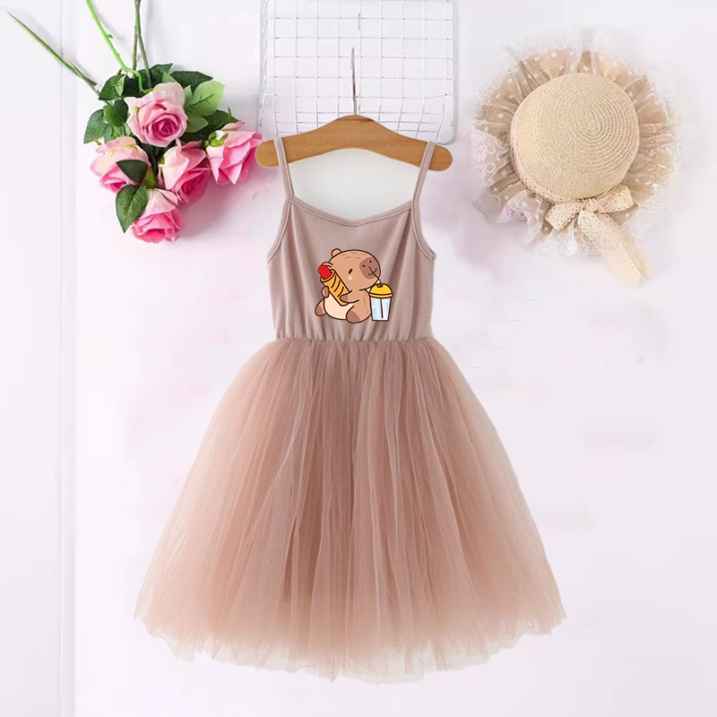 Capybara Girls Dresses Anime P - đánh giá và giá Summer Clothing Baby Girl