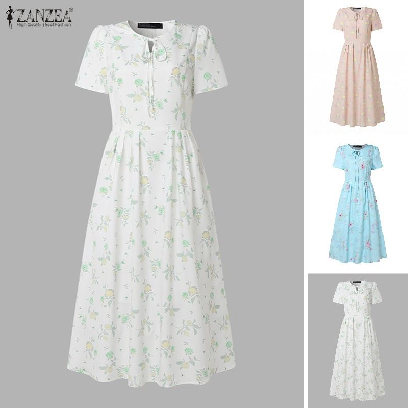 ZANZEA Summer Beach Sundress B - đánh giá và giá Sundress Midi Floral