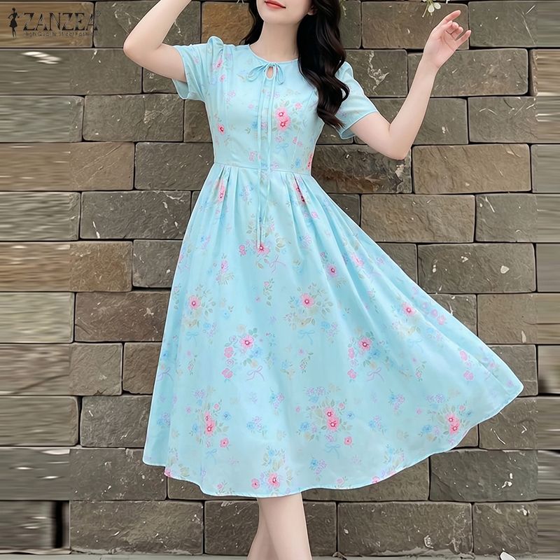 ZANZEA Summer Beach Sundress B - đánh giá và giá Sundress Midi Floral