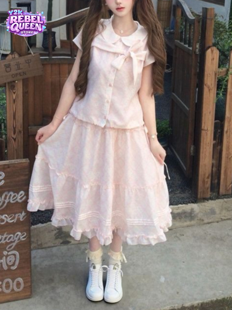Japanese Vintage Sweet Bow Pet - đánh giá và giá Summer Japanese Clothing