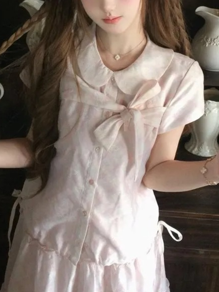 Japanese Vintage Sweet Bow Pet - đánh giá và giá Summer Japanese Clothing